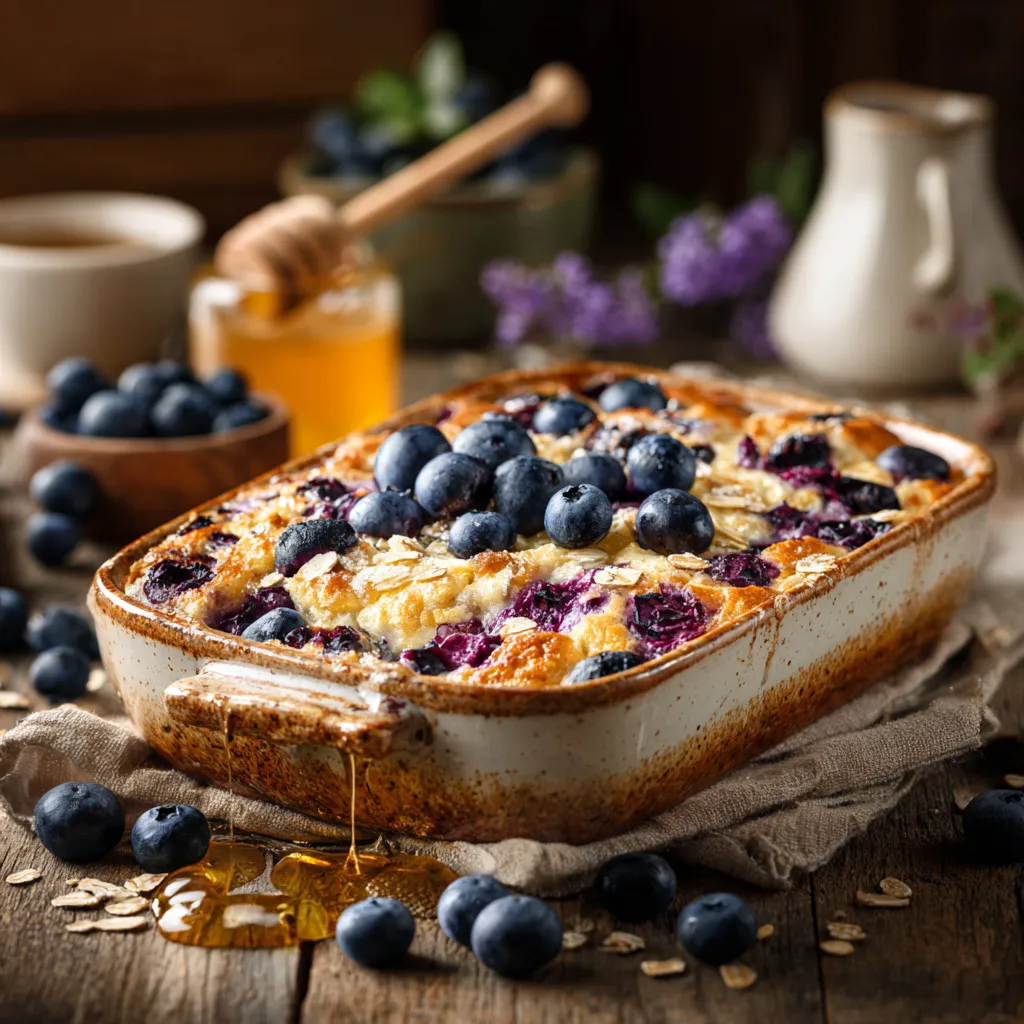 blueberry cottage cheese breakfast bake