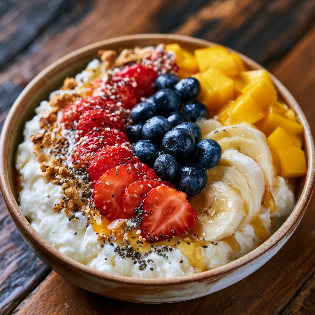 Cottage Cheese Fruit Bowl Recipe