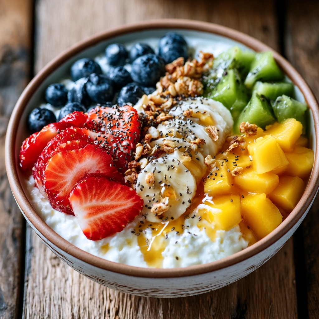 Cottage Cheese Fruit Bowl Recipe