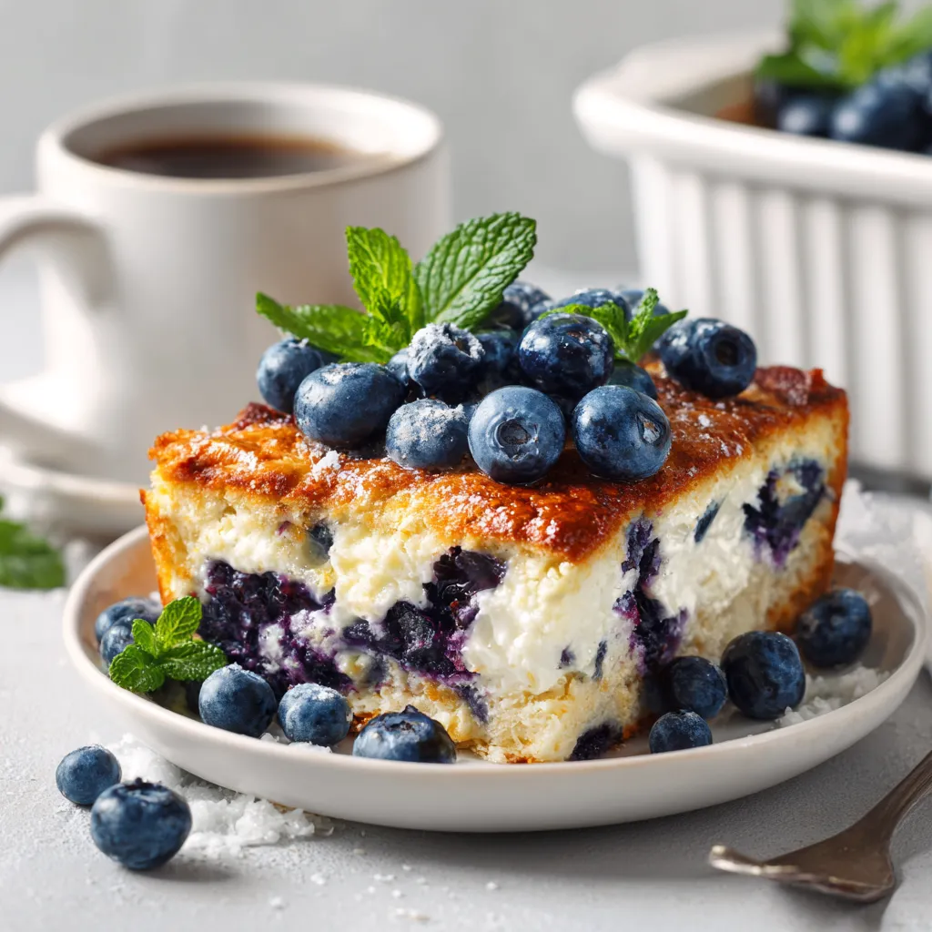 blueberry cottage cheese breakfast bake