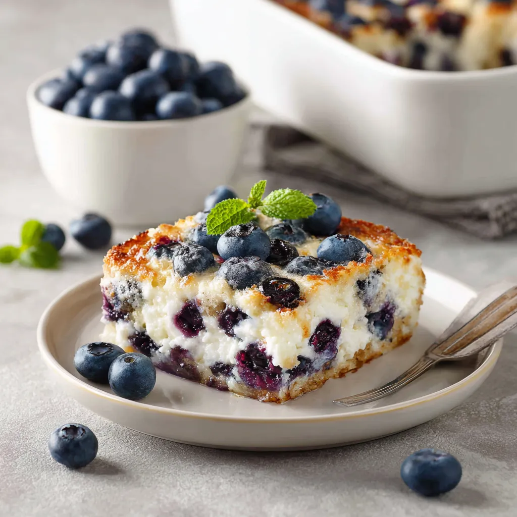 blueberry cottage cheese breakfast bake