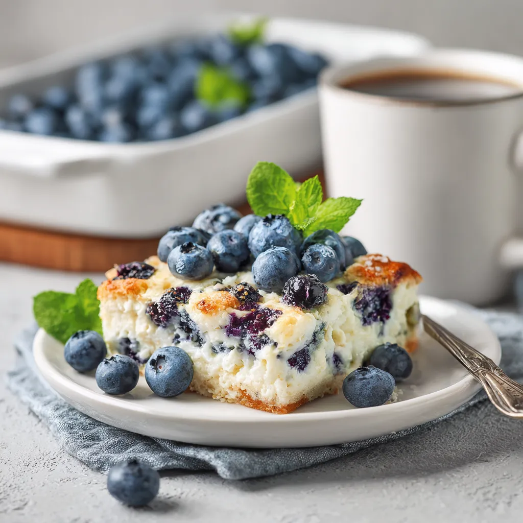 blueberry cottage cheese breakfast bake