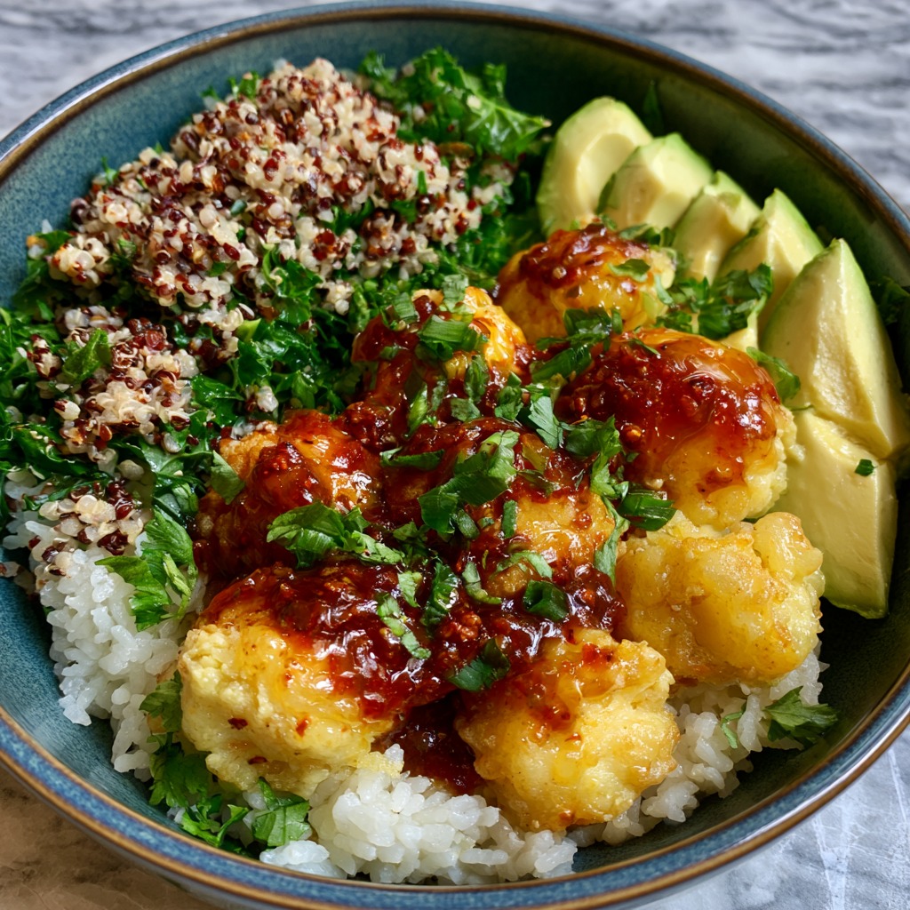 Hot Honey Chicken Bowl Recipe