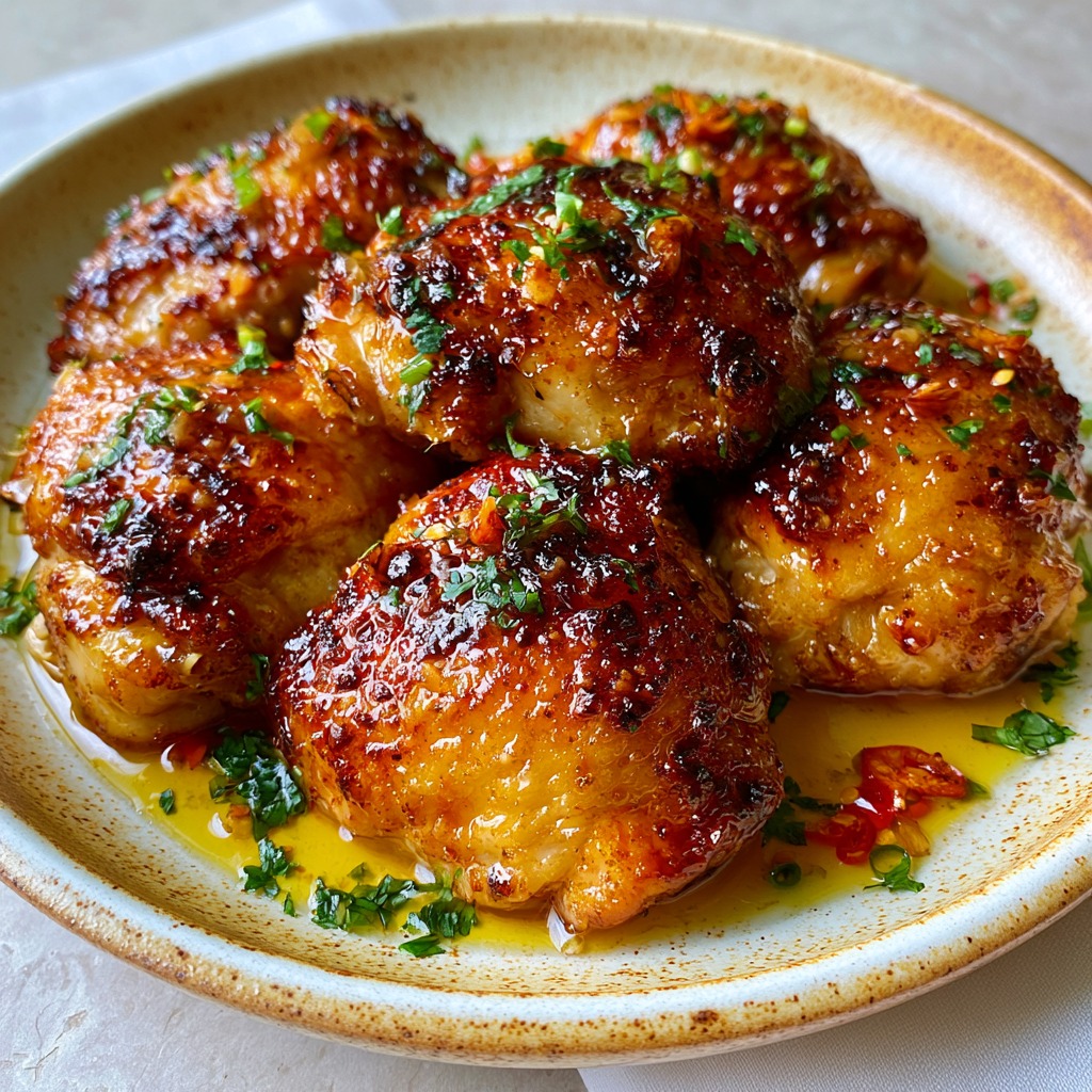 hot honey chicken thigh recipe