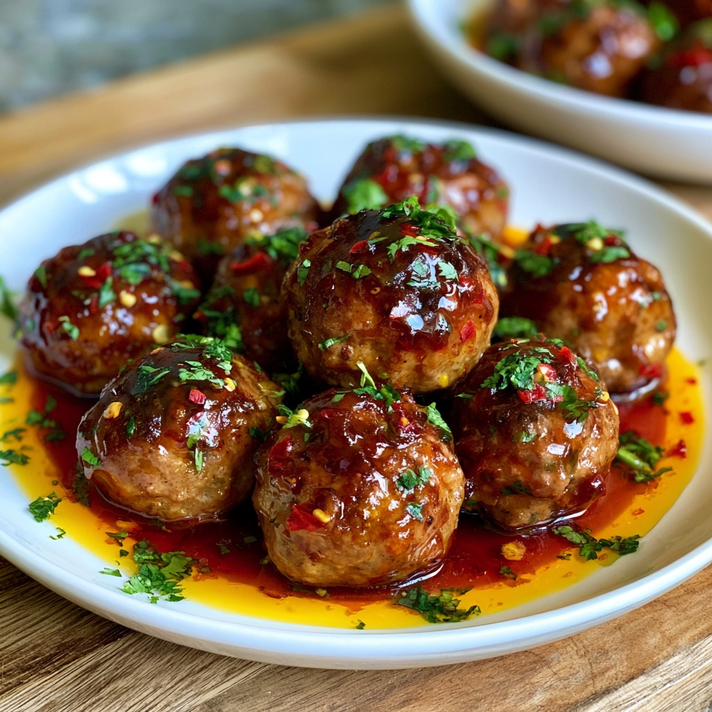 Hot Honey Meatballs Recipe