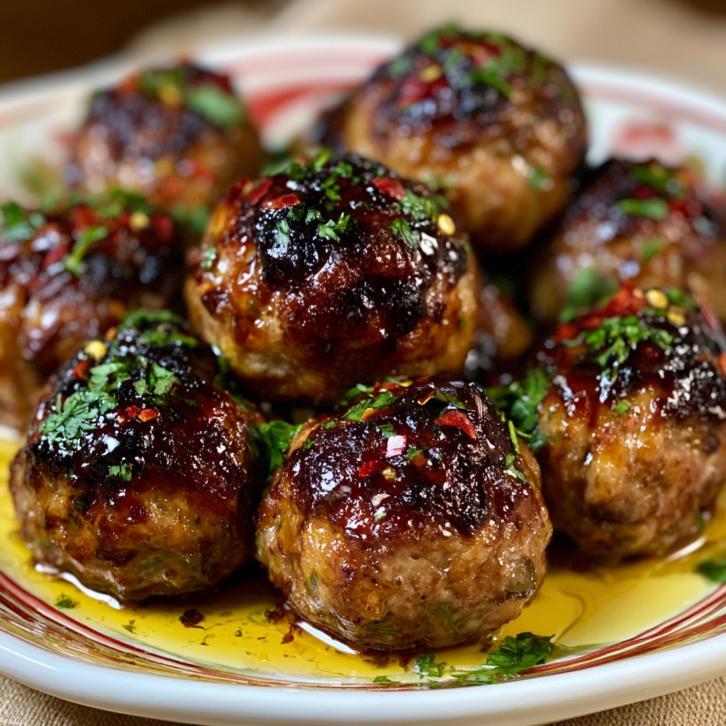 Hot Honey Meatballs Recipe