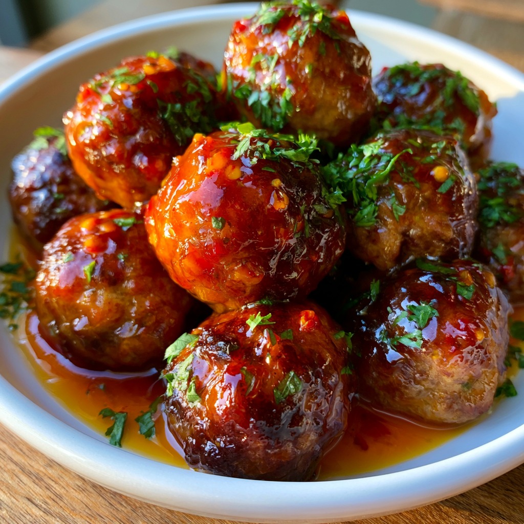 Hot Honey Meatballs Recipe