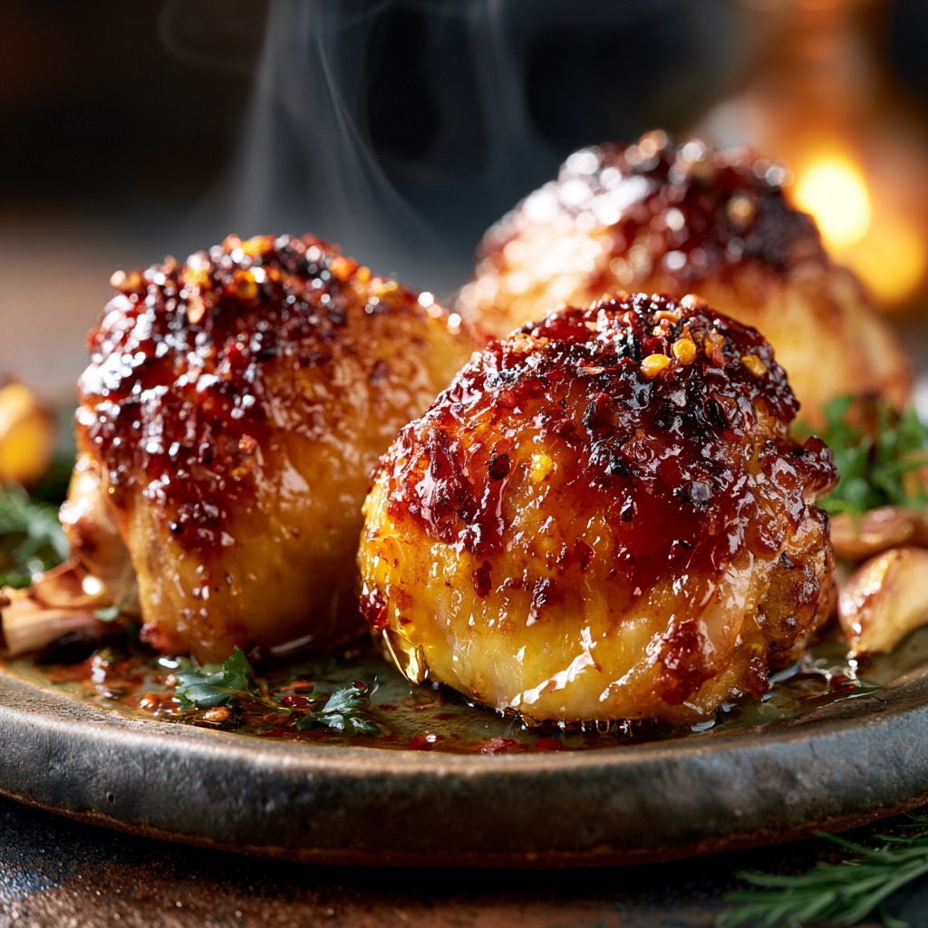 hot honey chicken thigh recipe
