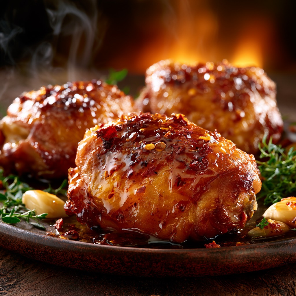 hot honey chicken thigh recipe