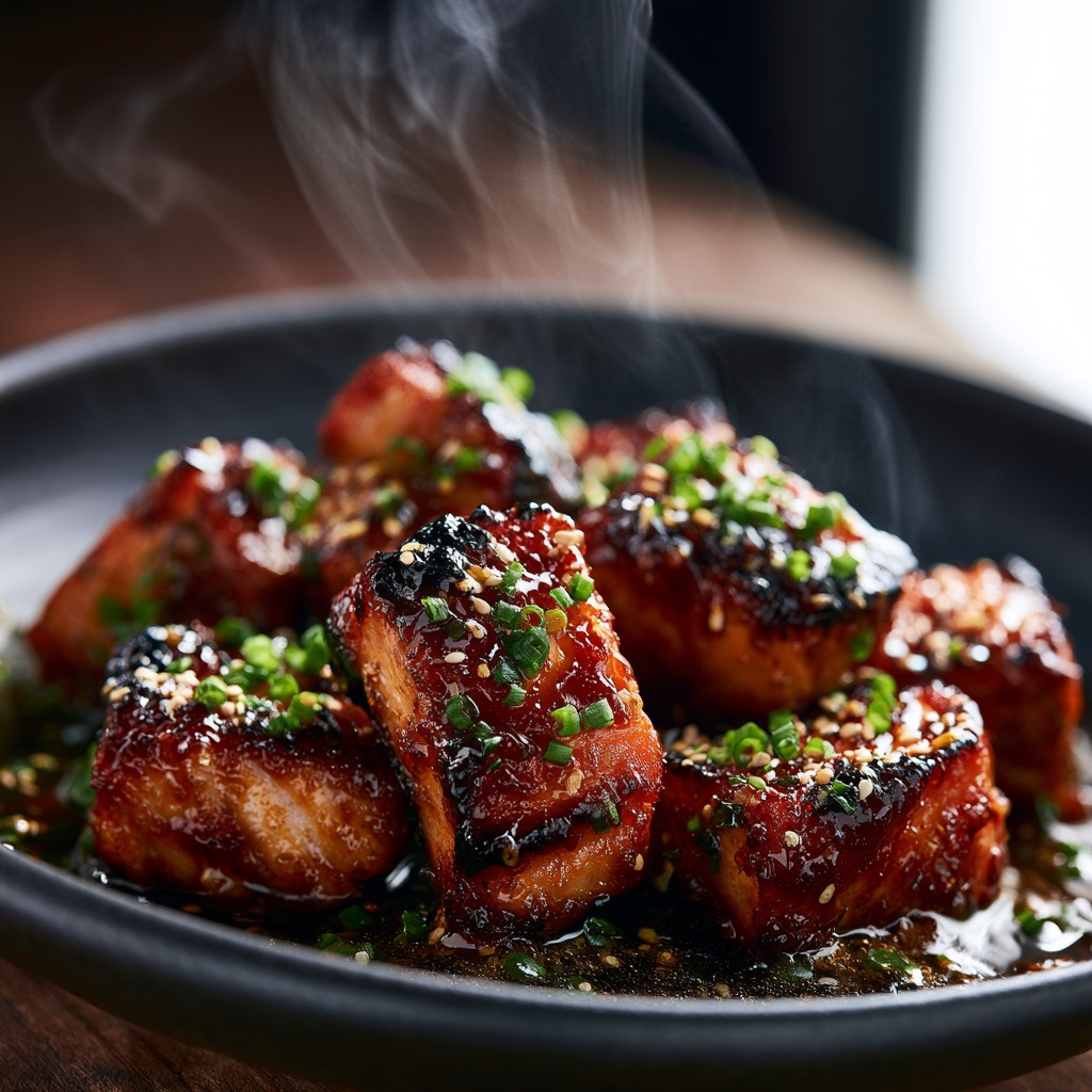 Hot Honey Salmon Bites Recipe