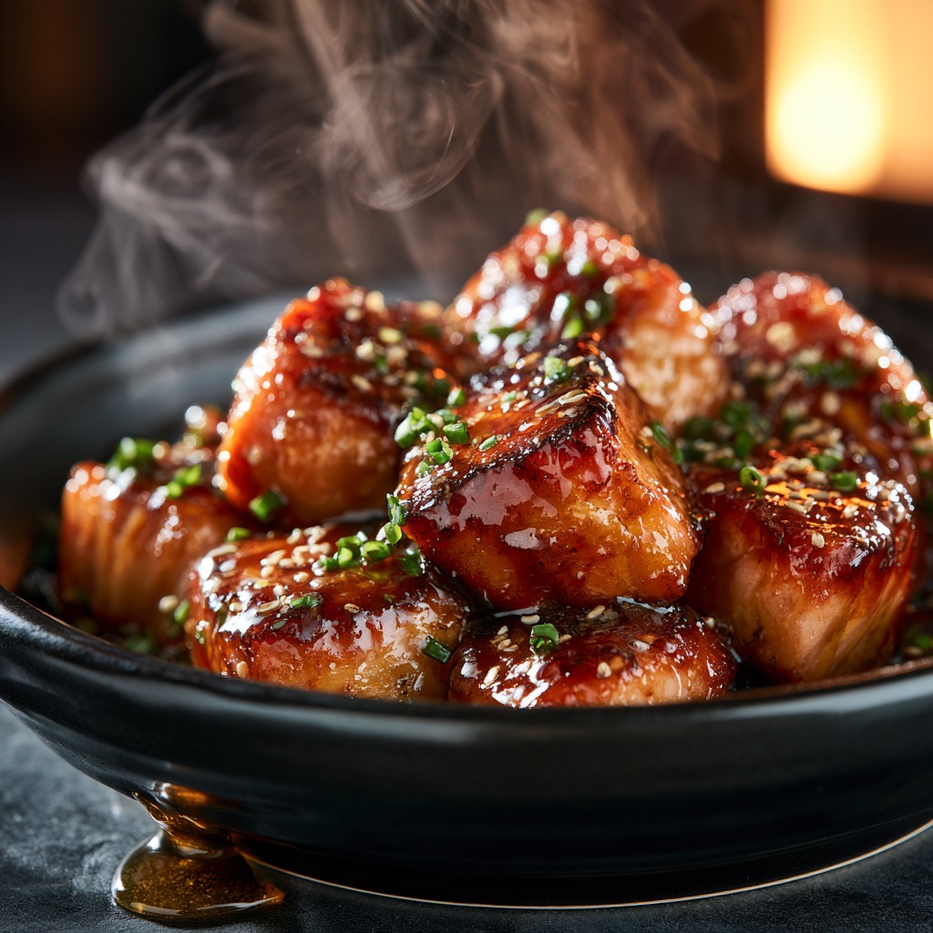 Hot Honey Salmon Bites Recipe