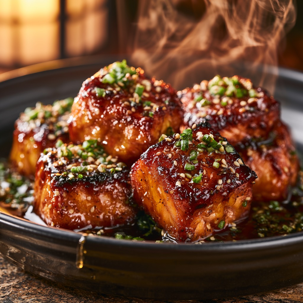 Hot Honey Salmon Bites Recipe
