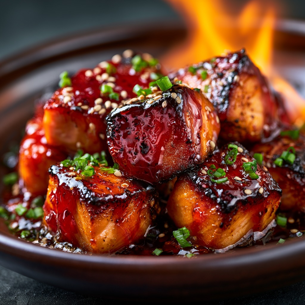 Hot Honey Salmon Bites Recipe