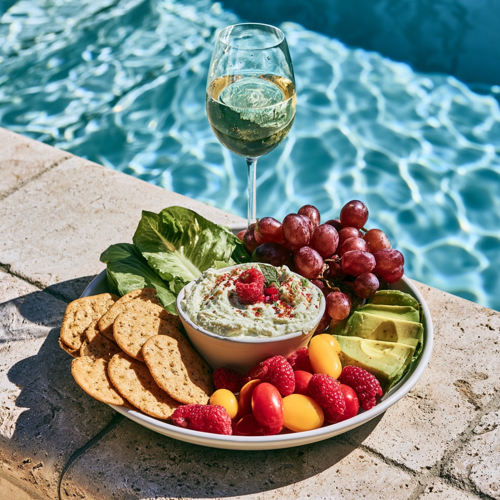 skinny poolside dip recipe