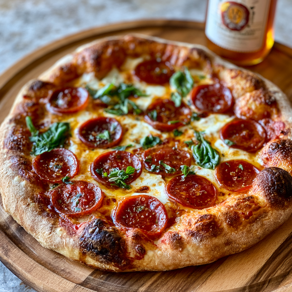 Hot Honey Pepperoni Pizza Recipe