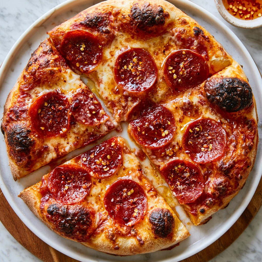 Hot Honey Pepperoni Pizza Recipe