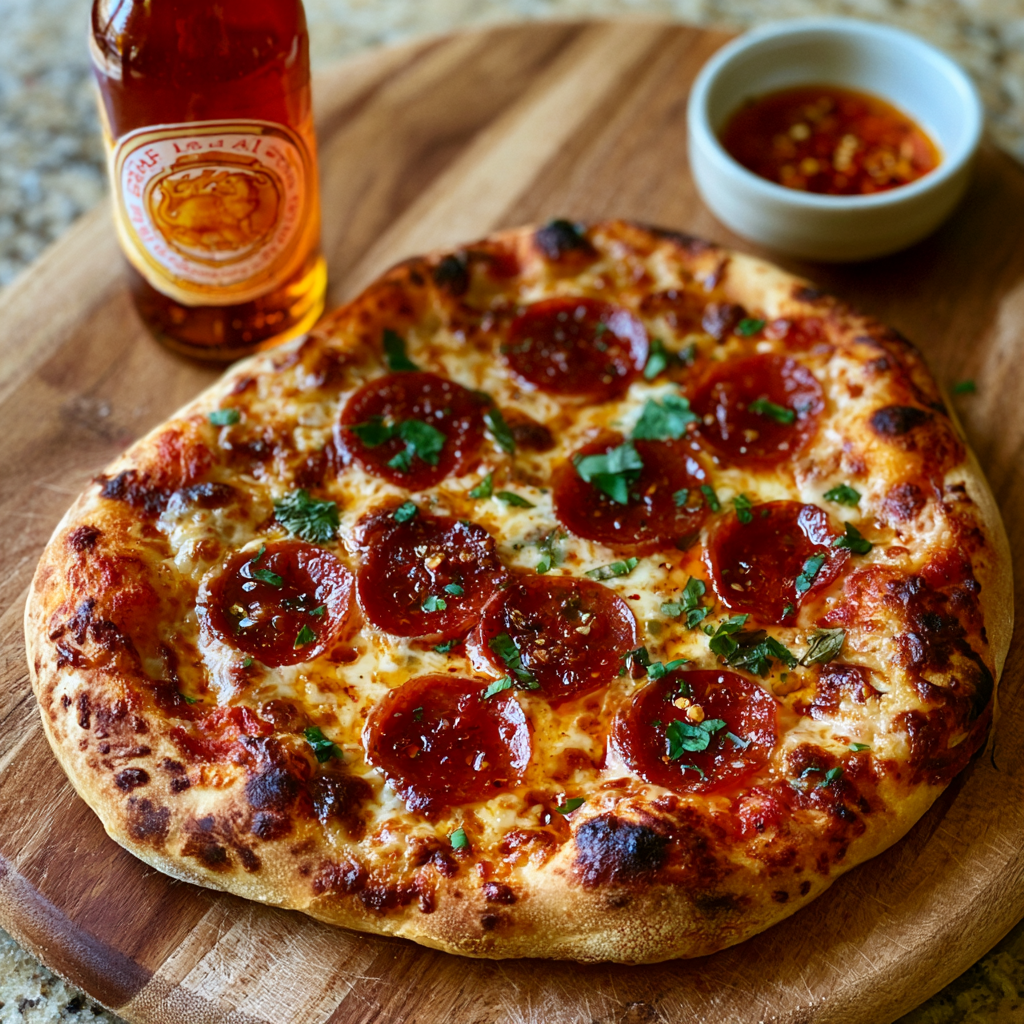 Hot Honey Pepperoni Pizza Recipe