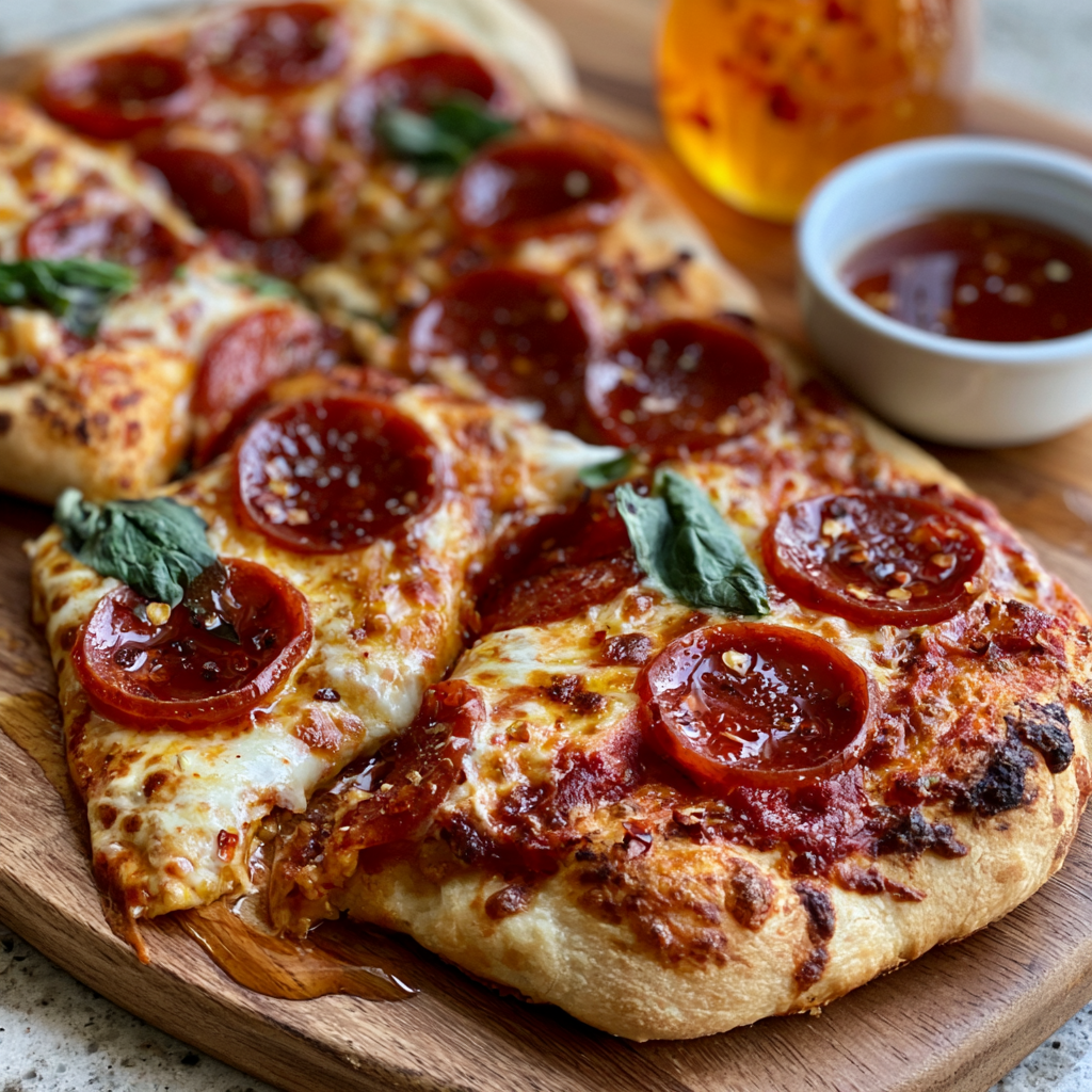 Hot Honey Pepperoni Pizza Recipe