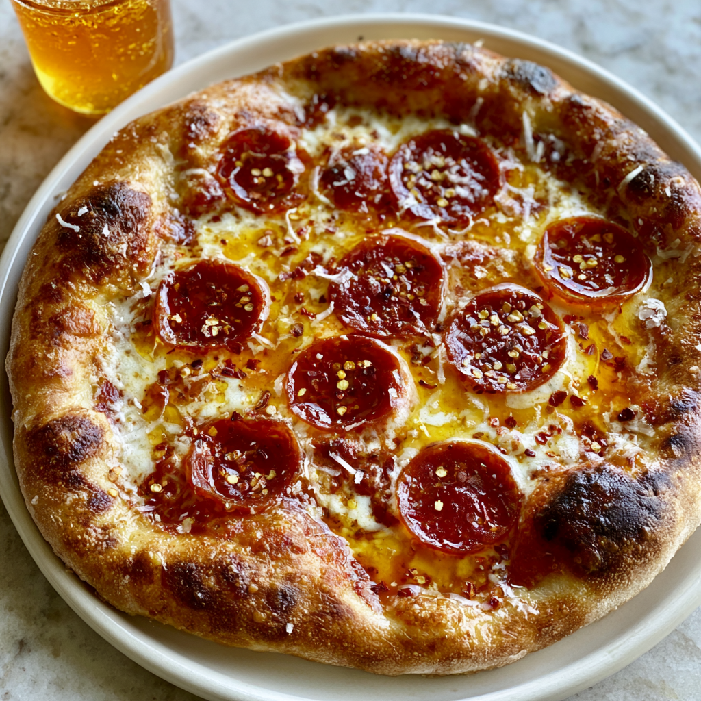 Hot Honey Pepperoni Pizza Recipe