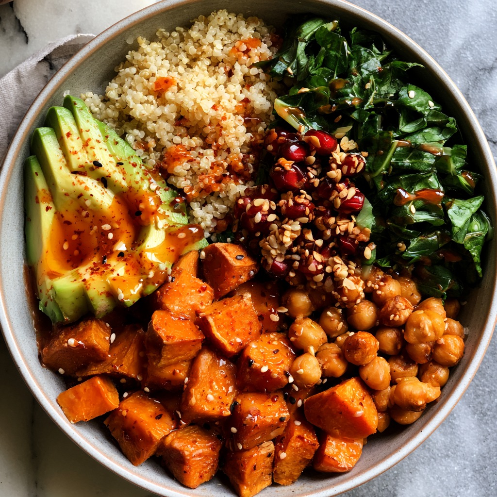 Hot Honey Sweet Potato Bowl Recipe