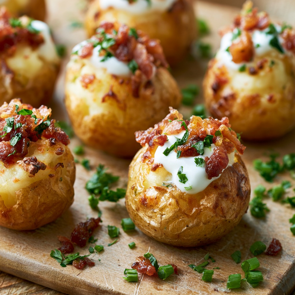 Mini Baked Potatoes Recipe