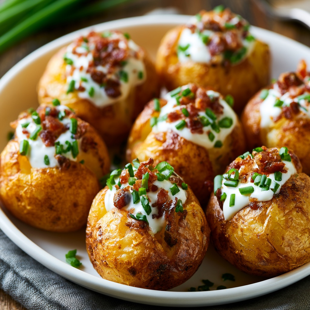 Mini Baked Potatoes Recipe