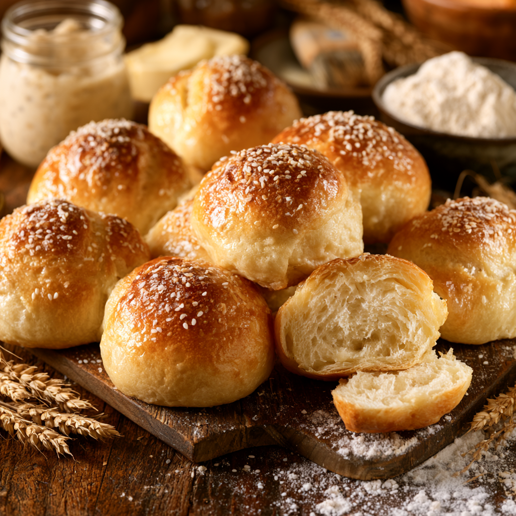 Sourdough Discard Buns no Yeast