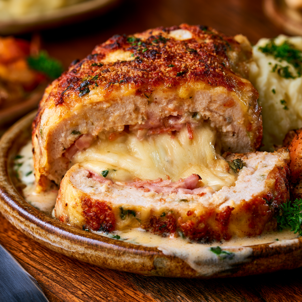 Chicken Cordon Bleu Meatloaf Recipe​