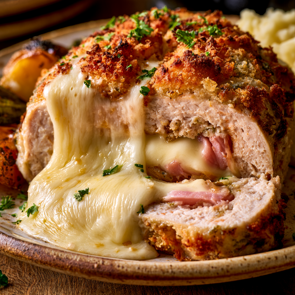 Chicken Cordon Bleu Meatloaf Recipe​