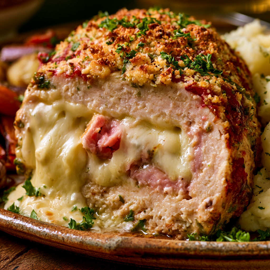 Chicken Cordon Bleu Meatloaf Recipe​
