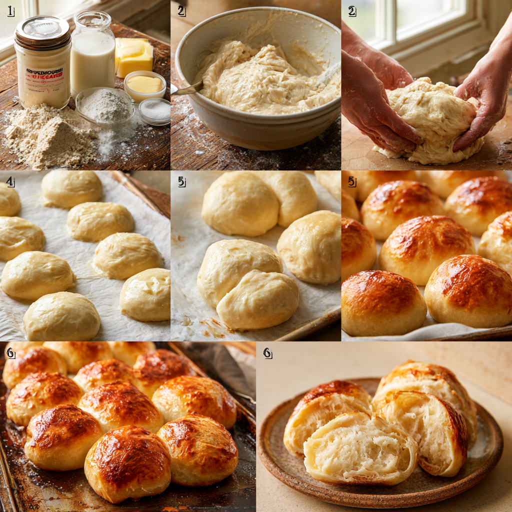 Sourdough Discard Buns no Yeast