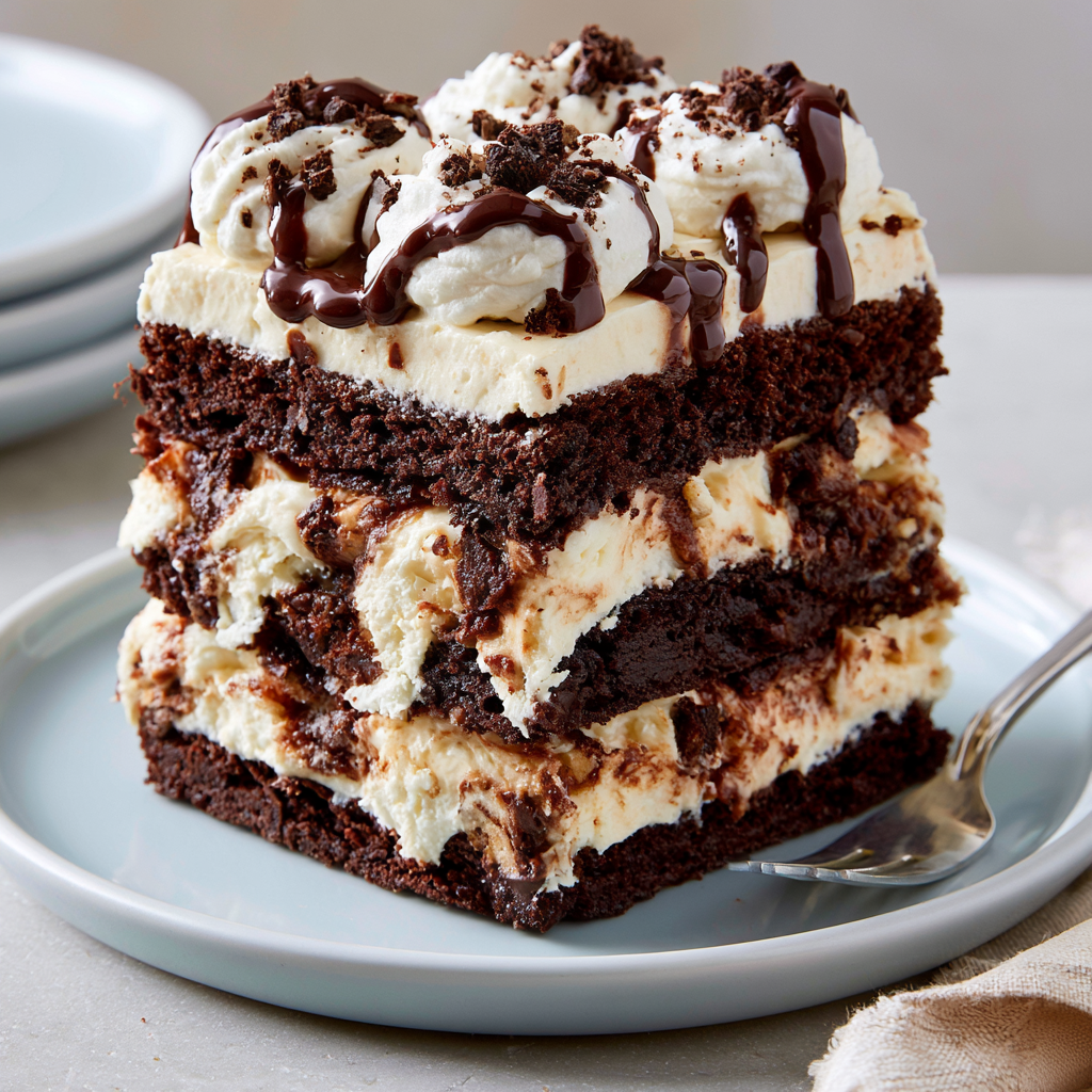 Brownie Refrigerator Cake Recipe​