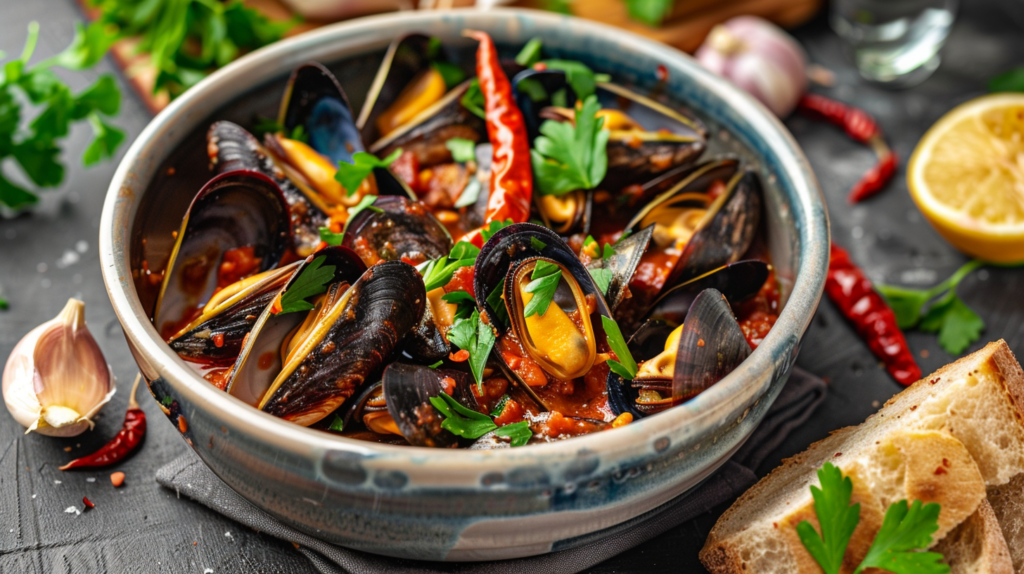 Chilli Mussels Recipe