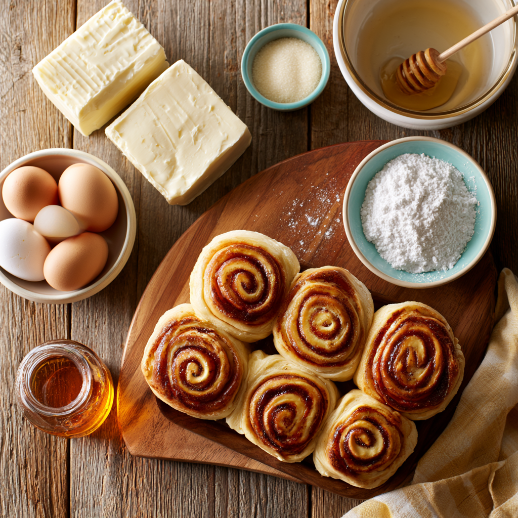 Honey Bun Cinnamon Roll Cheesecake​