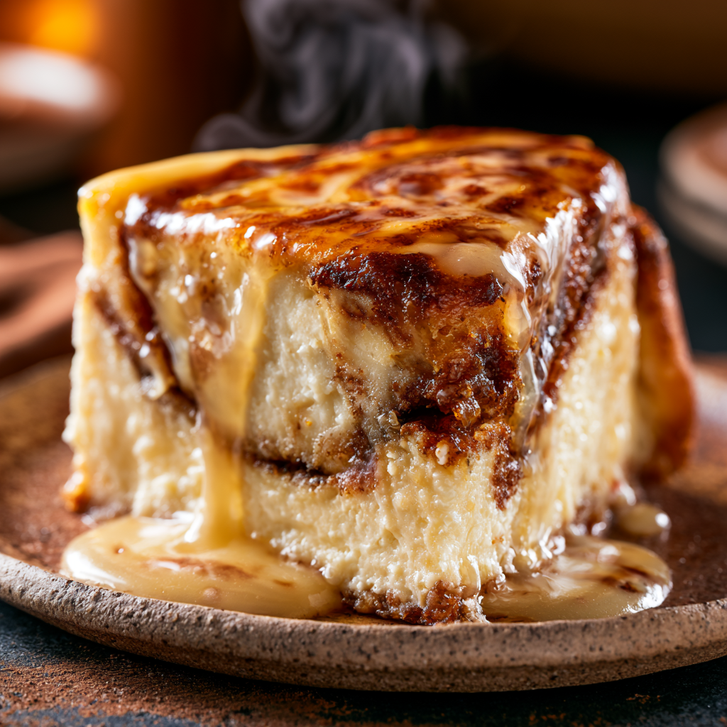 Honey Bun Cinnamon Roll Cheesecake​