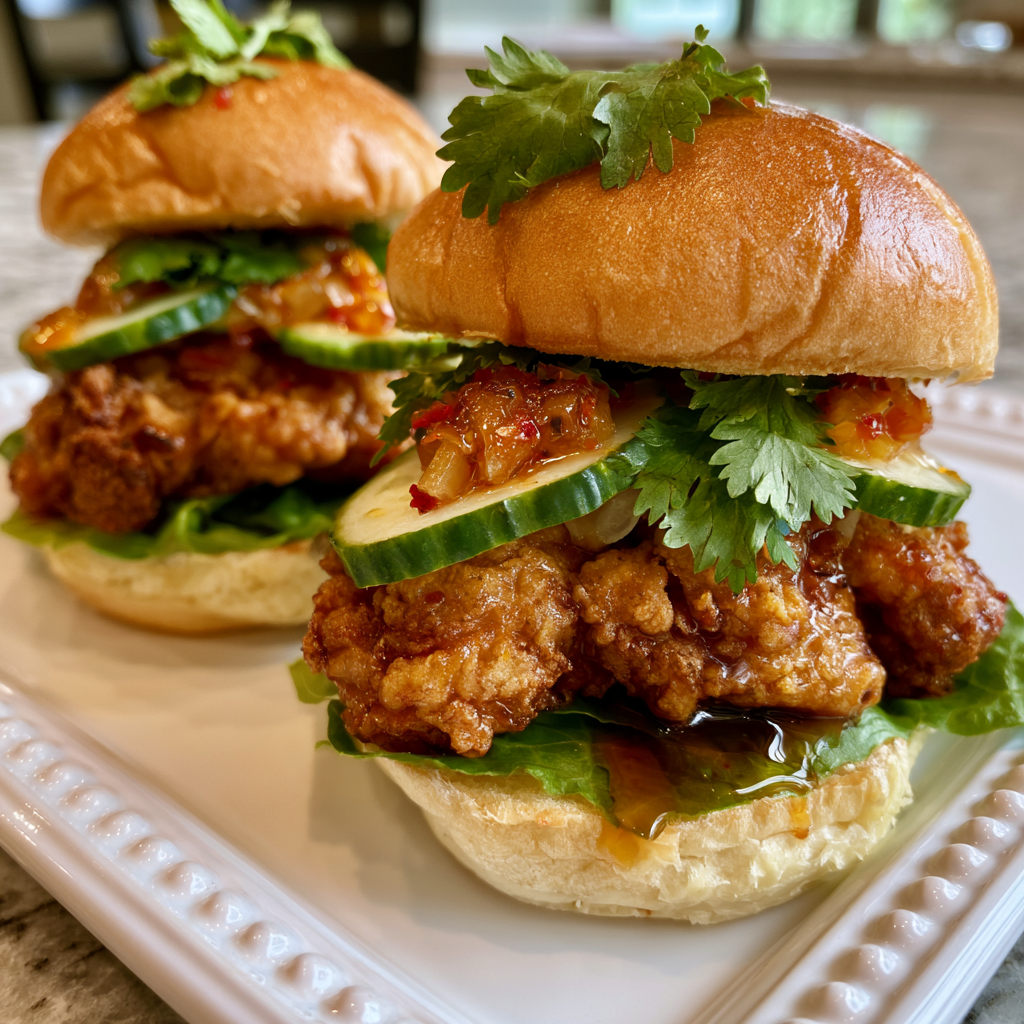 hot honey chicken sliders recipe