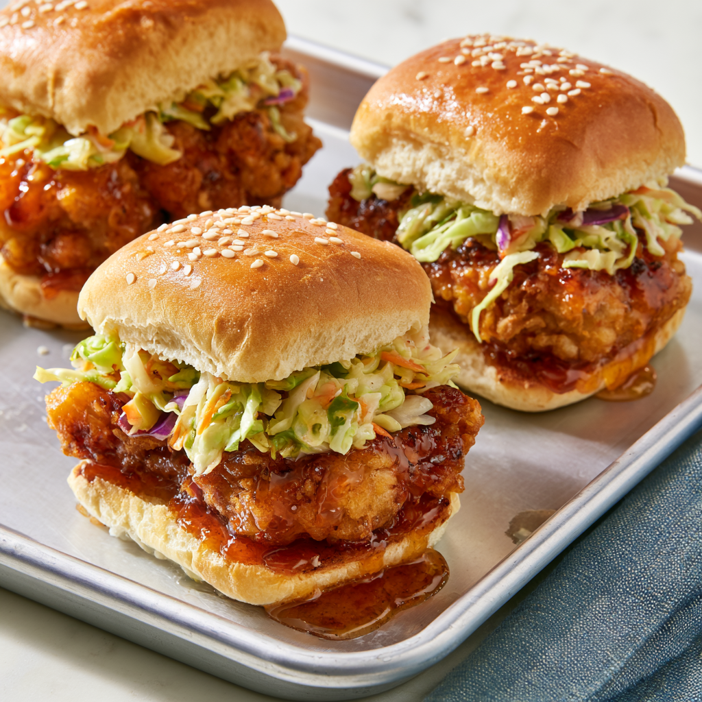 hot honey chicken sliders recipe
