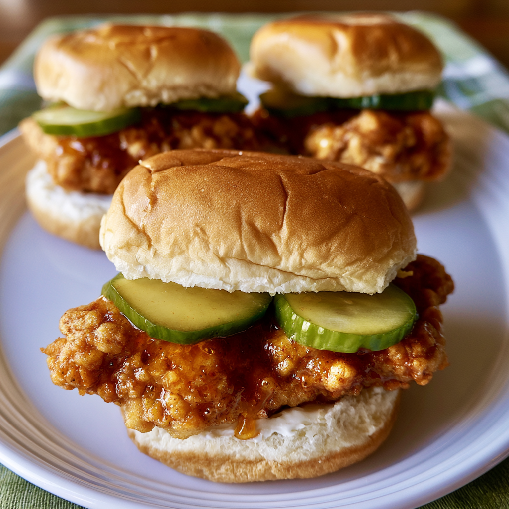 hot honey chicken sliders recipe