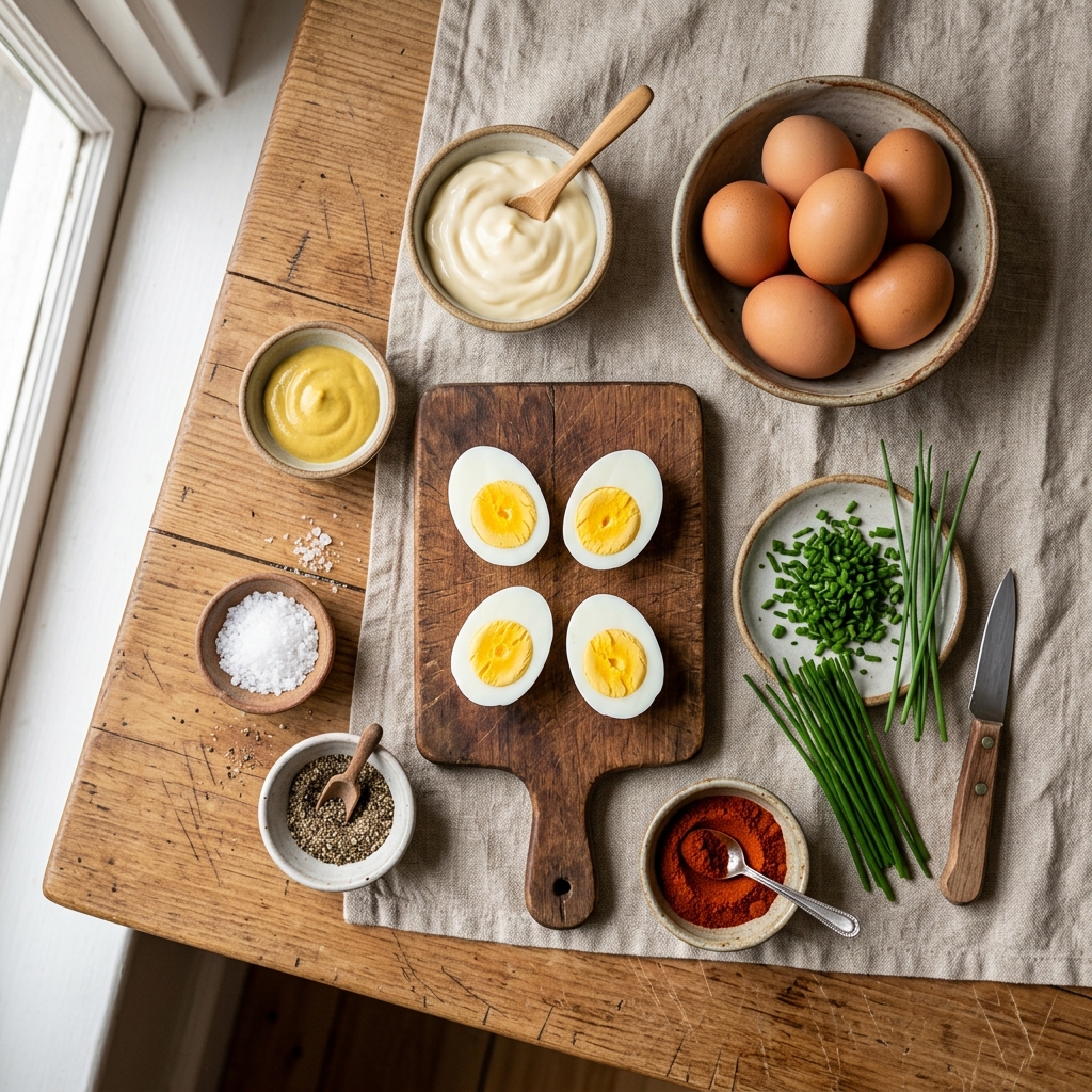 Gluten Free Deviled Eggs Recipe Ingredients