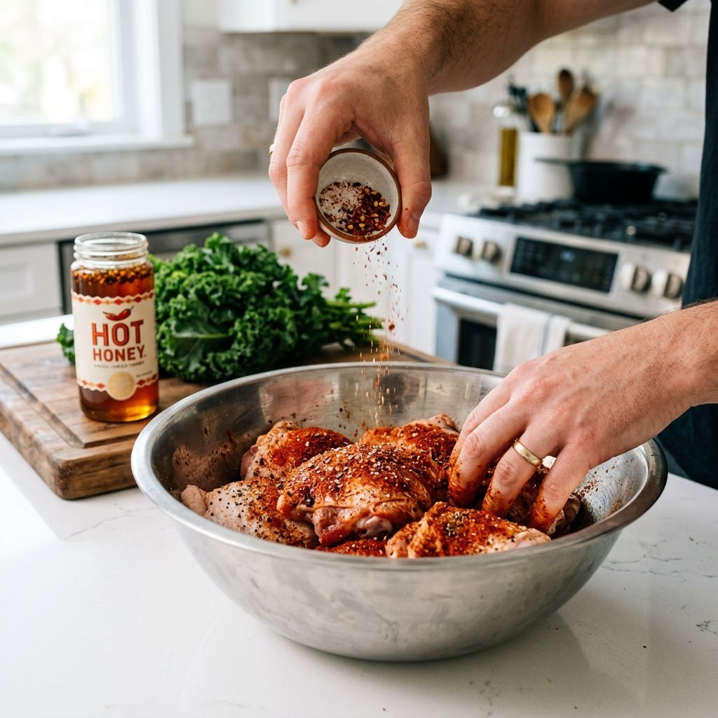 Step 1: Prepare The Chicken For Sweetgreen Hot Honey Chicken Recipe
