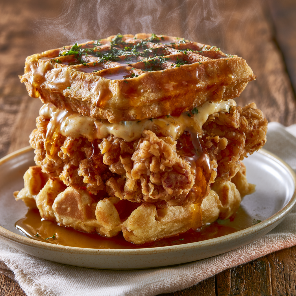 Chicken and Waffles Sandwich Recipe