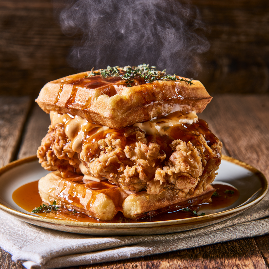 Chicken and Waffles Sandwich Recipe