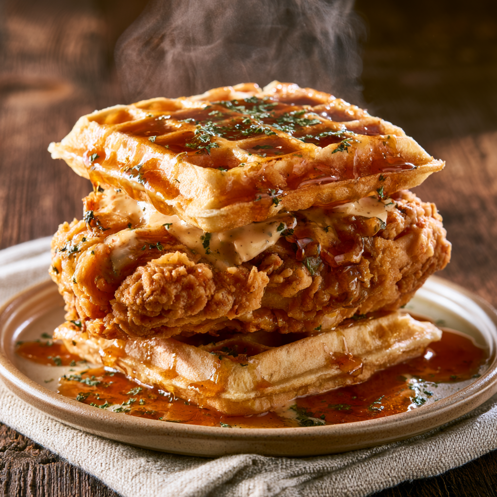 Chicken and Waffles Sandwich Recipe