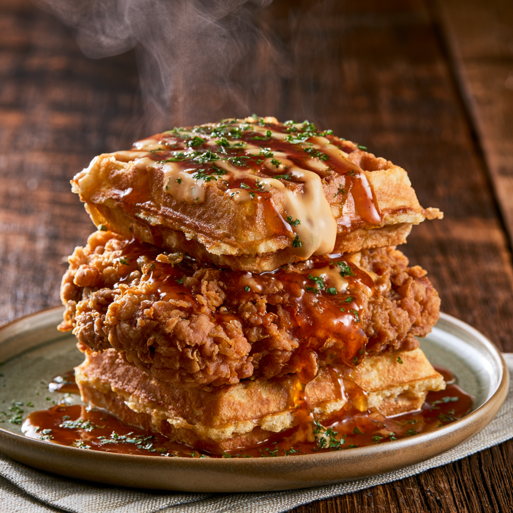 Chicken and Waffles Sandwich Recipe