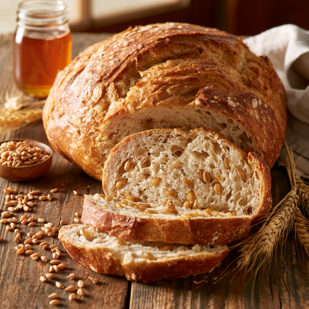 Honey Wheat Berry Bread Recipe