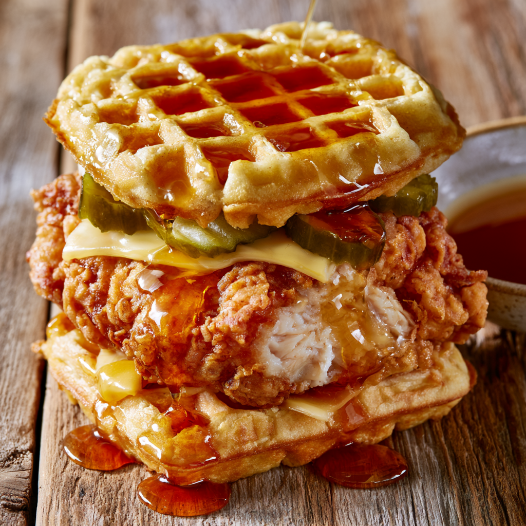 Chicken and Waffles Sandwich Recipe