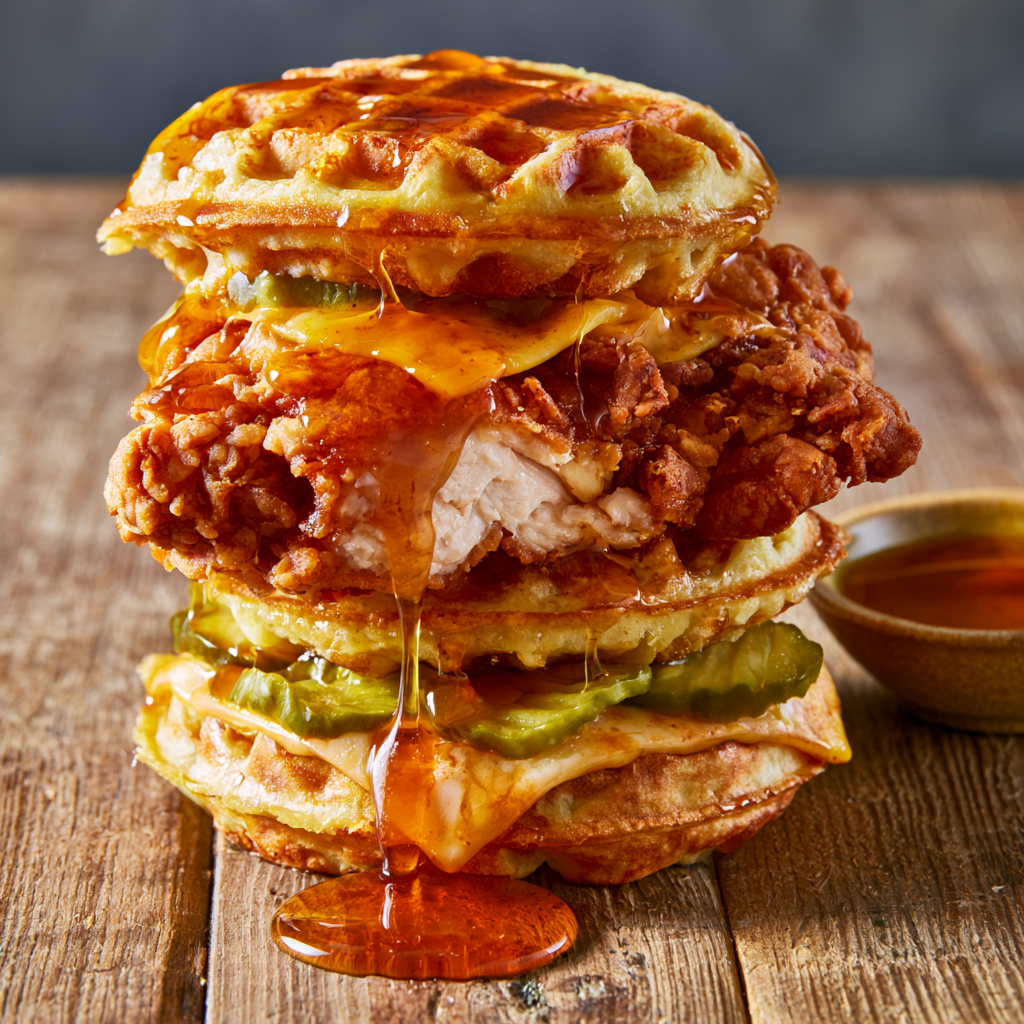 Chicken and Waffles Sandwich Recipe