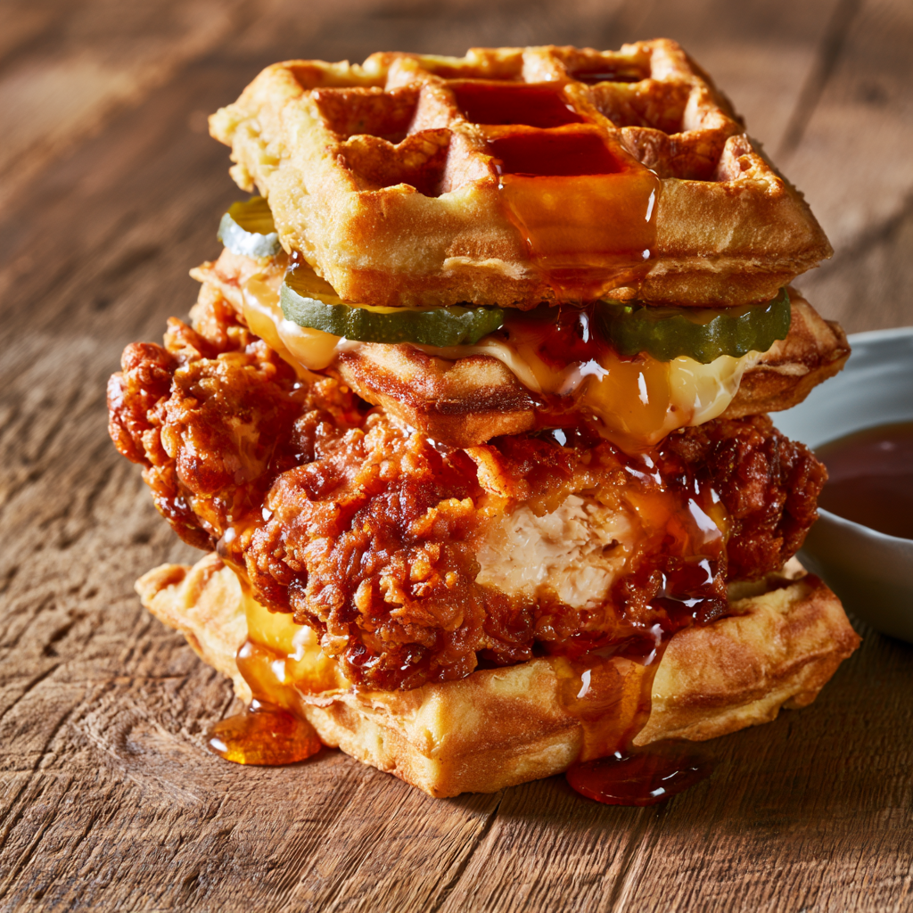 Chicken and Waffles Sandwich Recipe