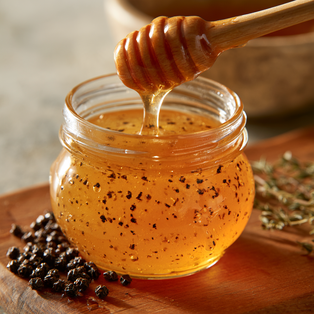 black pepper honey