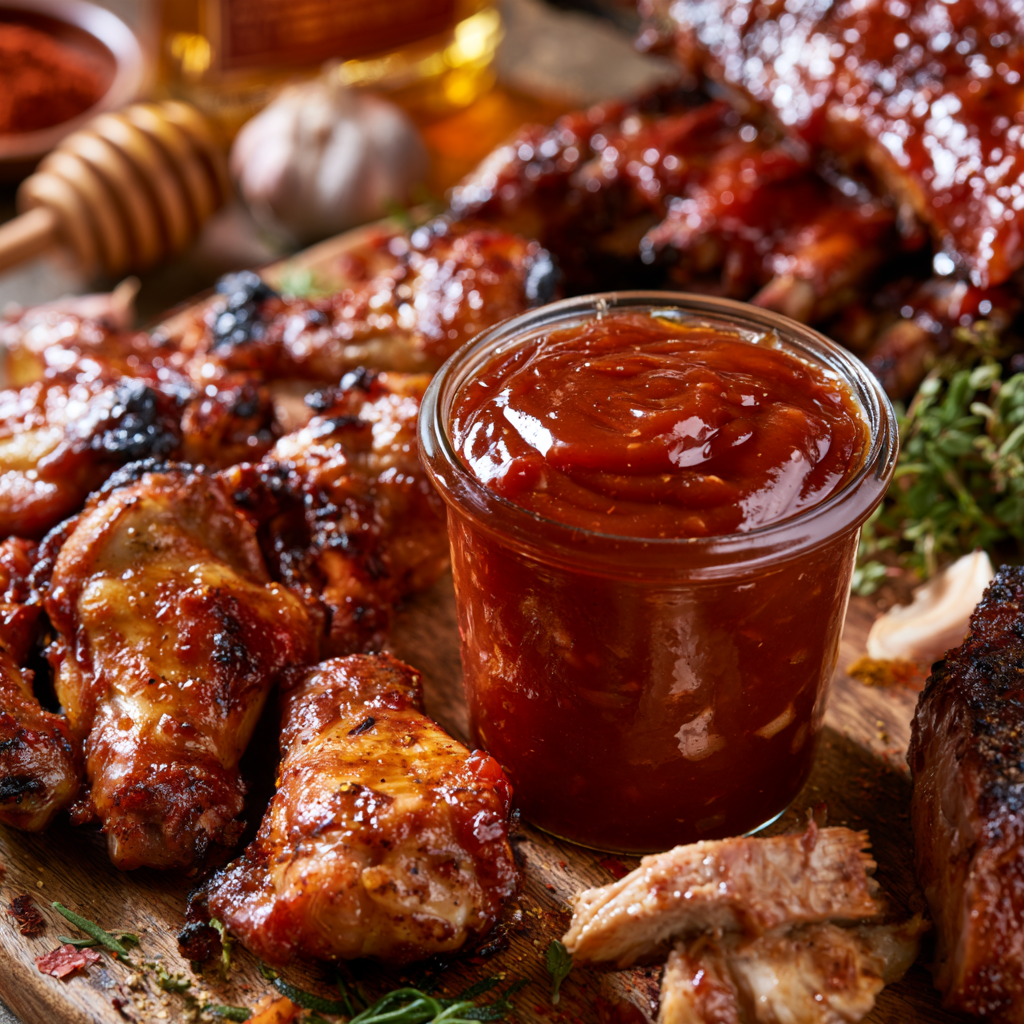 Honey Bourbon BBQ Sauce Recipe